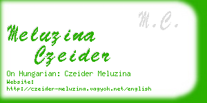 meluzina czeider business card